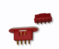 MPX Stecker Buchse Paar für Tragflächenanschluss rot