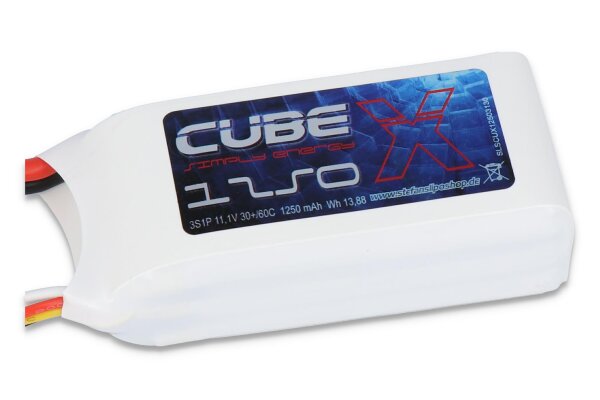 SLS X-CUBE 1250mAh 3S1P 11,1V 30C/60C