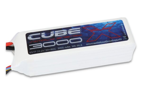 SLS X-CUBE 3000mAh 6S1P 22,2V 30C/60C