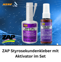 ZAP Styrosekundenkleber mit Aktivator im Set
