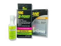 ZAP Kleberset mit 30min Epoxy und mittelflüssigem Sekundenkleber ZAP-A-GAP