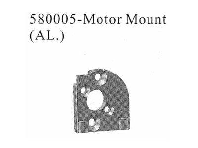 580005 Motorhalter Aluminium - HEPF Modellbau
