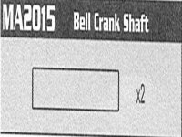 MA2015 Bell Crank Shaft Raptor