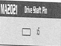 MA2021 Drive Shaft Pin Raptor