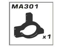 MA301 Getriebeboxhalter Aluminium blau AM10SC