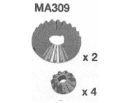 MA309 Diff. Kegelzahnräder 24 & 11 Zähne AM10SC
