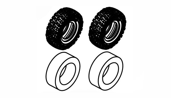 Crawler Reifen mit Einlagen, 2 Stück