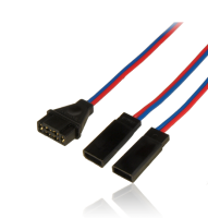Adapter Kabel MPX Buchse / 2xJR Stecker