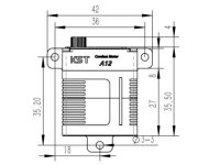 KST A12-T 12mm Digitalservo / Torque V8 HV