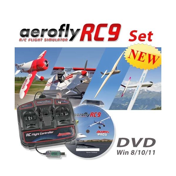 Set: aeroflyRC9 mit USB-FlightController