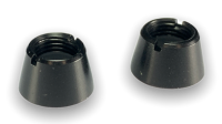 Ziermutter schwarz für DS-12/14/16 Frontpanel (2 Stück)