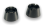 Ziermutter schwarz für DS-12/14/16 Frontpanel (2 Stück)