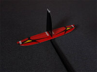 RCRCM E-Tabu Spw. 2.976m CFK+(Carbon) Rot/Schwarz mit Schutztaschen, RC Modell