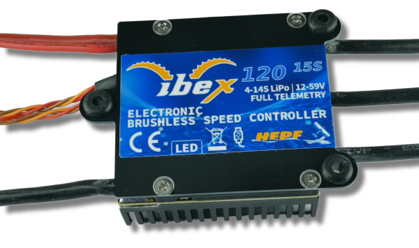 Ibex 120A Brushless Controller 4-15s Spektrum Telemetrie