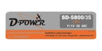 D-Power SD-5800 3S Lipo (11,1V) 45C - mit XT-60 Stecke