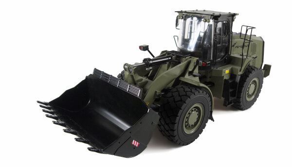 Hydraulik Militär-Radlader G921H Vollmetall 1:16, RTR, militär grün