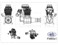 Fiala FM60S1-FS 4-Takt Benzinmotor 60ccm