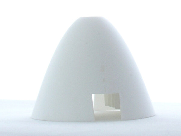 Turbo-Leichtspinner-Kappe weiß (54,5mm)
