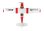 TOP RC Hobby plane Cessna 182 1410MM Rot PNP