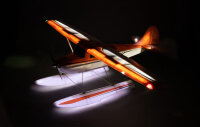 CESSNA 170 60E G1/G2 schwimmer mit Streben und LEDs Rot/Silber