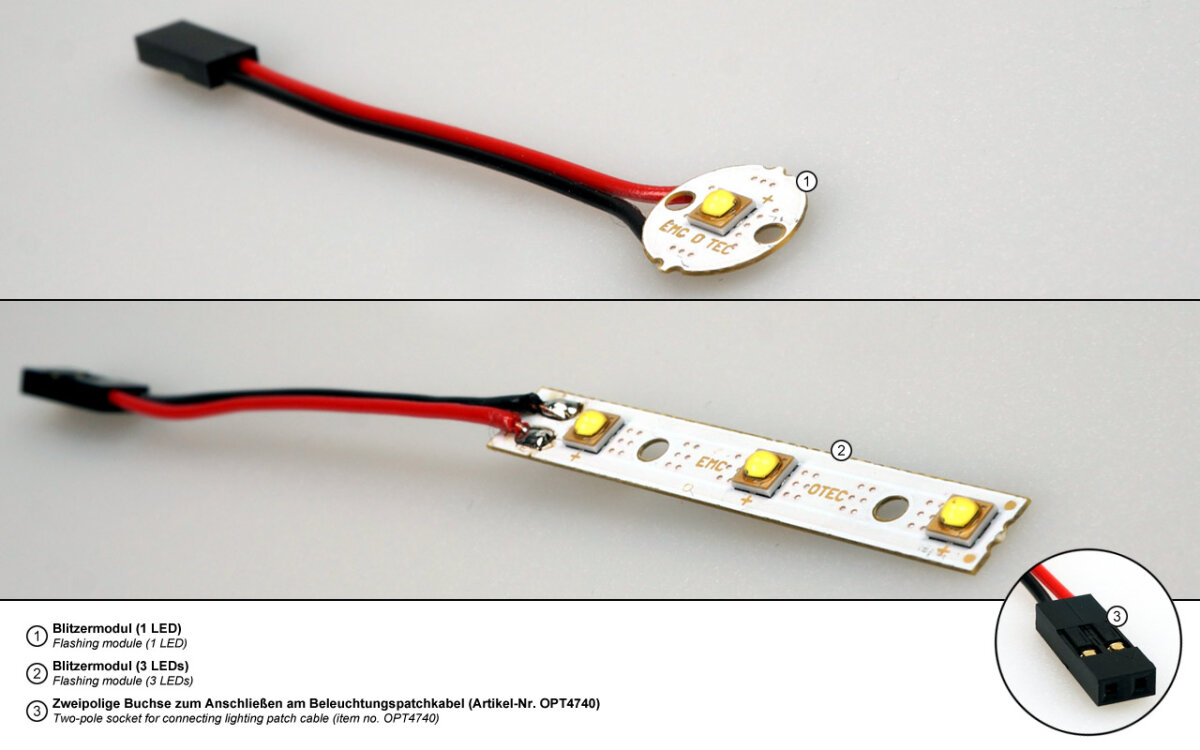 Blitzermodul (rot/1 LED) - HEPF Modellbau