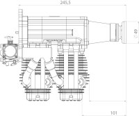 Fiala FM120I2-FS 4-Takt Benzin Reihenmotor 120ccm