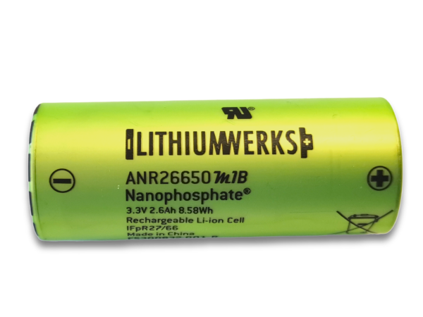 A123  LiFe Nanophosphate Zelle 2600mAh 3,3V