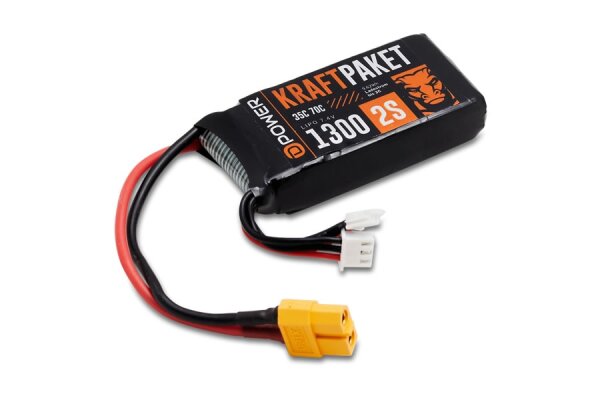 D-Power KRAFTPAKET 1300 2S LIPO 7,4 V 35/70C  - XT60