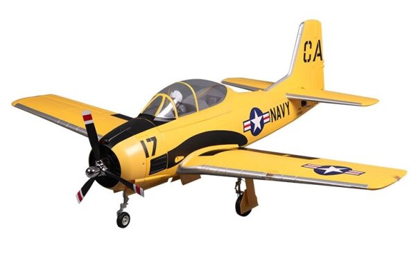 FMS T-28D Trojan V4 gelb - 142 cm