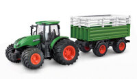 RC-Traktor mit Viehtransporter, Sound & Licht, 1:24 RTR grün