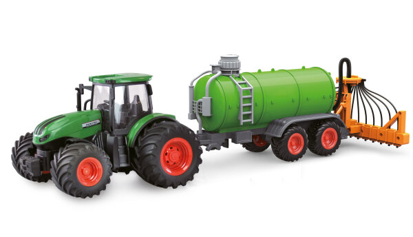 RC-Traktor mit Güllefass, Sound & Licht, 1:24 RTR grün