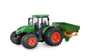 RC-Traktor mit Düngerstreuer, Sound & Licht, 1:24 RTR grün