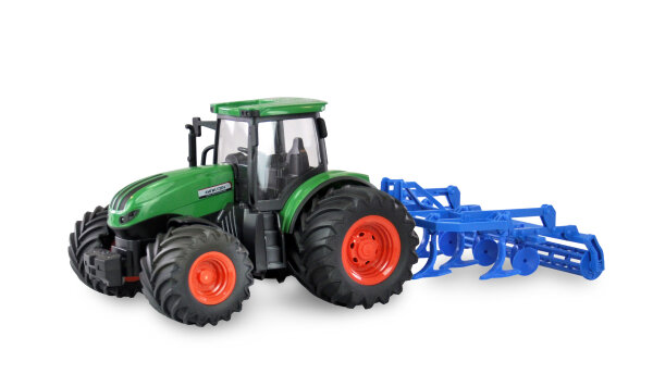 RC-Traktor mit Grubber, Sound & Licht, 1:24 RTR grün