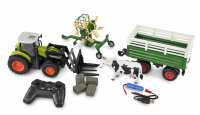 RC-Traktor mit XL-Zubehörpaket, Licht & Sound, 1:24 RTR grün