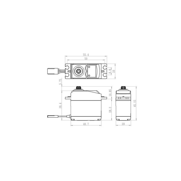 SAVÖX SC-0254MG+Servo