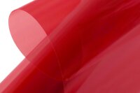 KAVAN Bespannfolie/Bügelfolie 64cm breit, 2m lang transparent rot