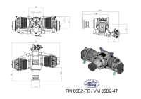 Fiala FM85B2-FS 4-Takt Benzin Boxermotor 85ccm