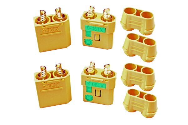 XT-90 Anti Blitz 4,5 mm Goldkontakte gelb - 2 Paar
