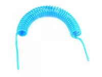 Spiralschlauch PU Ø 5.0 mm blau (VE=2m)