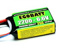 LiFe Battery EGOBATT 2200 - 6.6V (25C)