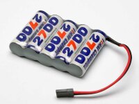 NiMH RX battery Team champion 2700  - 6,0V (flat)