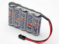 NiMH RX battery Team champion 2700  - 6,0V (flat)