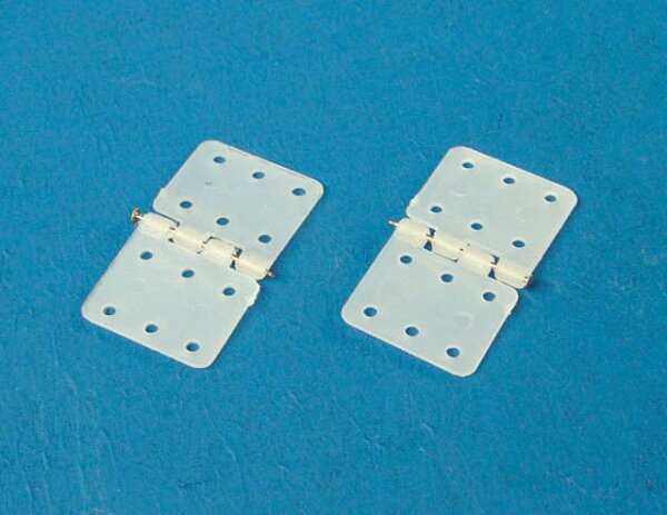 Nylon Scharnier mit Stift 28 x 15mm (VE=10St.)