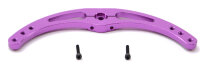 Servo Doppelarm gebogen, violett,  System Futaba 102mm