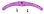 Servo Doppelarm gebogen, violett,  System Futaba 102mm