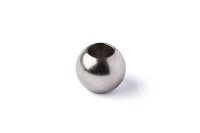 Nick. platd. Brass Ball 3/16 (4,76mm) w/h 2mm hole , 10 pcs.