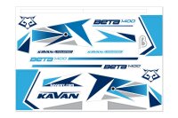 KAVAN Beta 1400 - Aufklebersatz Blau
