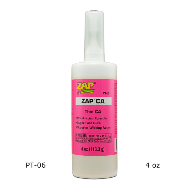 ZAP CA PT-06 Sekundenkleber, dünnflüssig, 113,3g