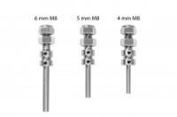 Radwelle 5mm M8 (2 Stück)