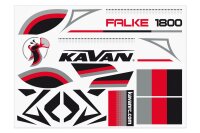KAVAN Falke 1800mm stickers - red scheme